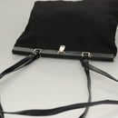 PRADA Shoulder Bag Nylon Black Silver Auth 130183-6