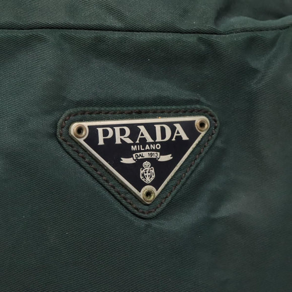 PRADA Shoulder Bag Nylon Khaki Auth 130184