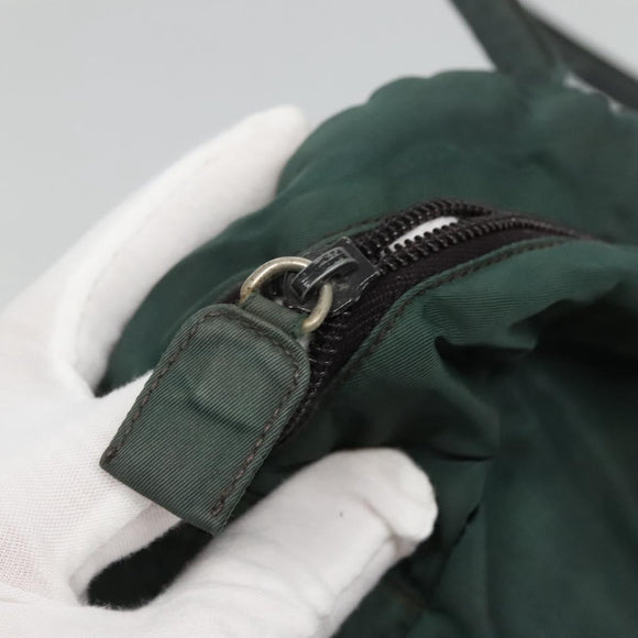 PRADA Shoulder Bag Nylon Khaki Auth 130184