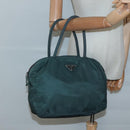 PRADA Shoulder Bag Nylon Khaki Auth 130184-23