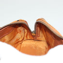 MCM Vicetos Logogram Mini Boston Bag PVC Leather 2way Brown Gold Auth 130190-18