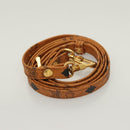 MCM Vicetos Logogram Mini Boston Bag PVC Leather 2way Brown Gold Auth 130190-20