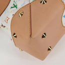 LOUIS VUITTON Multicolor Judy MM Hand Bag 2Way White M40255 Auth 130193SAV-15