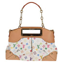 LOUIS VUITTON Multicolor Judy MM Hand Bag 2Way White M40255 Auth 130193SAV-13