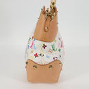 LOUIS VUITTON Multicolor Judy MM Hand Bag 2Way White M40255 Auth 130193SAV-4
