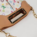 LOUIS VUITTON Multicolor Judy MM Hand Bag 2Way White M40255 Auth 130193SAV-6