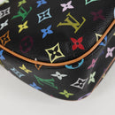 LOUIS VUITTON Monogram Multicolor Lodge PM Hand Bag Black M40054 LV Auth 130195V-16