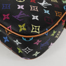 LOUIS VUITTON Monogram Multicolor Lodge PM Hand Bag Black M40054 LV Auth 130195V-17