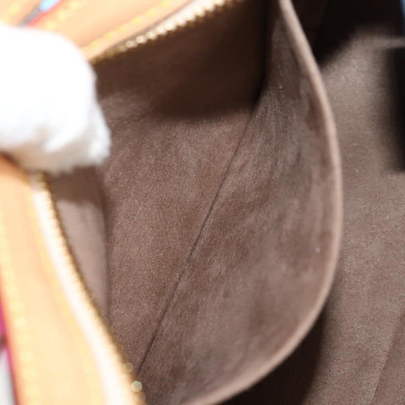 LOUIS VUITTON Monogram Multicolor Lodge PM Hand Bag Black M40054 LV Auth 130195V