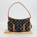 LOUIS VUITTON Monogram Multicolor Lodge PM Hand Bag Black M40054 LV Auth 130195SV-12