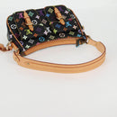 LOUIS VUITTON Monogram Multicolor Lodge PM Hand Bag Black M40054 LV Auth 130195SV-7