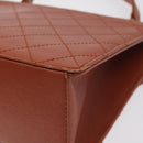 CHANEL Matelasse Hand Bag Caviar Skin Brown Gold CC Auth 130197-15