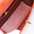 CHANEL Matelasse Hand Bag Caviar Skin Brown Gold CC Auth 130197-11