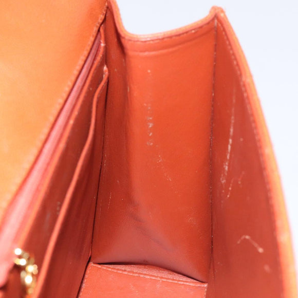 CHANEL Matelasse Hand Bag Caviar Skin Brown Gold CC Auth 130197