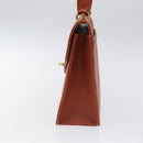 CHANEL Matelasse Hand Bag Caviar Skin Brown Gold CC Auth 130197-3