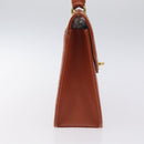 CHANEL Matelasse Hand Bag Caviar Skin Brown Gold CC Auth 130197-4