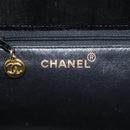 CHANEL Matelasse COCO Mark Chain Hand Bag Velor Black Silver CC Auth 130198-18