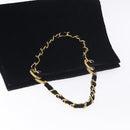 CHANEL Matelasse COCO Mark Chain Hand Bag Velor Black Silver CC Auth 130198-6