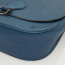 LOUIS VUITTON Epi Saint Cloud GM Shoulder Bag Toledo Blue M52195 LV Auth 130201-15