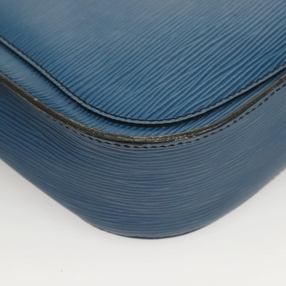 LOUIS VUITTON Epi Saint Cloud GM Shoulder Bag Toledo Blue M52195 LV Auth 130201