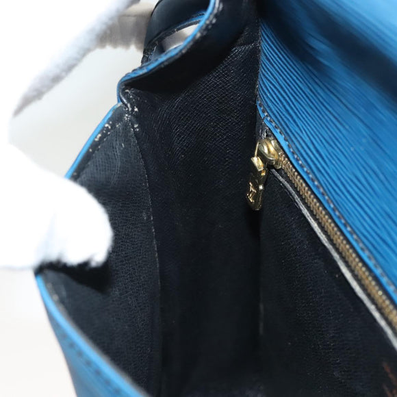 LOUIS VUITTON Epi Saint Cloud GM Shoulder Bag Toledo Blue M52195 LV Auth 130201