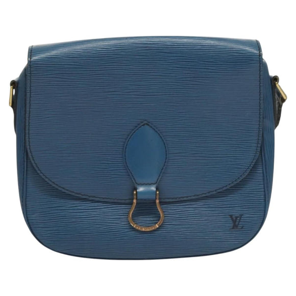 LOUIS VUITTON Epi Saint Cloud GM Shoulder Bag Toledo Blue M52195 LV Auth 130201