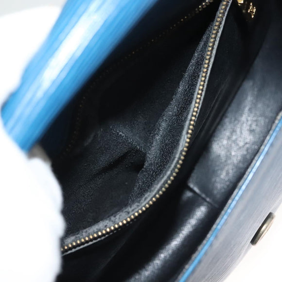 LOUIS VUITTON Epi Saint Cloud GM Shoulder Bag Toledo Blue M52195 LV Auth 130201