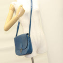 LOUIS VUITTON Epi Saint Cloud GM Shoulder Bag Toledo Blue M52195 LV Auth 130201-23