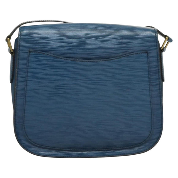 LOUIS VUITTON Epi Saint Cloud GM Shoulder Bag Toledo Blue M52195 LV Auth 130201
