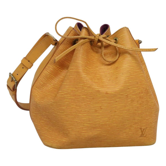 LOUIS VUITTON Epi Petit Noe Shoulder Bag Yellow M44109 LV Auth 130203