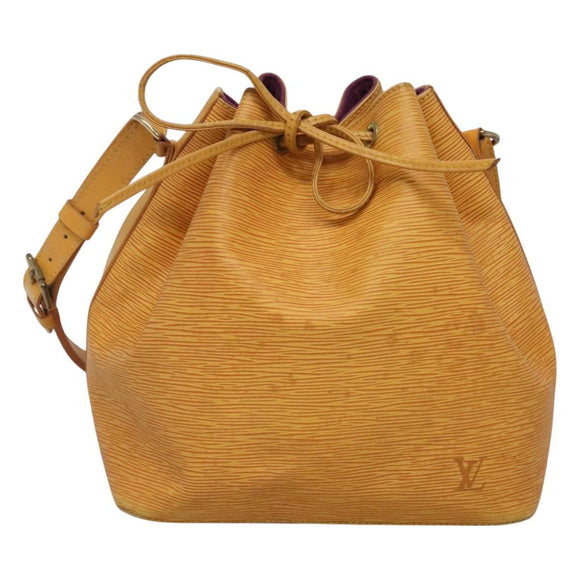 LOUIS VUITTON Epi Petit Noe Shoulder Bag Yellow M44109 LV Auth 130203