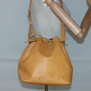 LOUIS VUITTON Epi Petit Noe Shoulder Bag Yellow M44109 LV Auth 130203-21