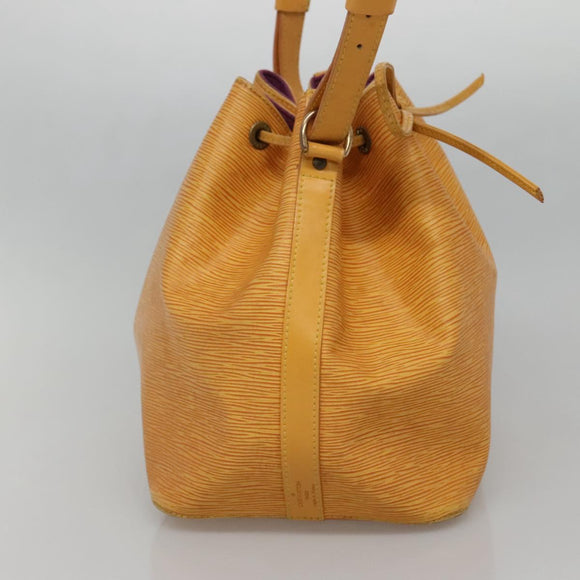 LOUIS VUITTON Epi Petit Noe Shoulder Bag Yellow M44109 LV Auth 130203