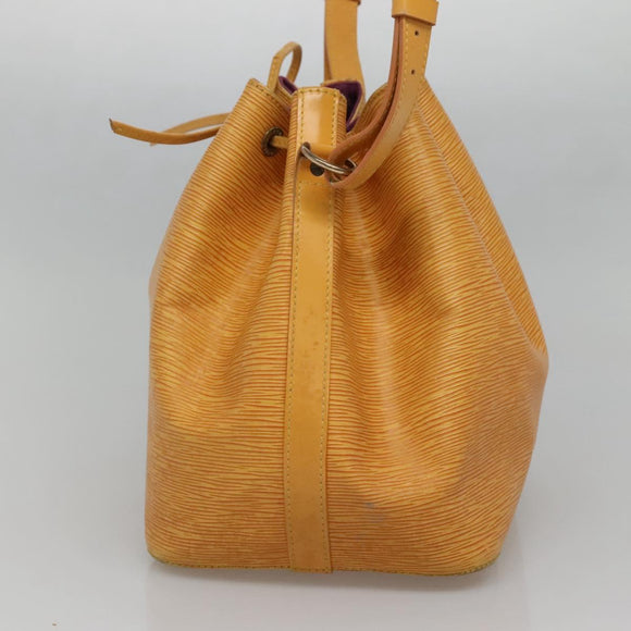 LOUIS VUITTON Epi Petit Noe Shoulder Bag Yellow M44109 LV Auth 130203