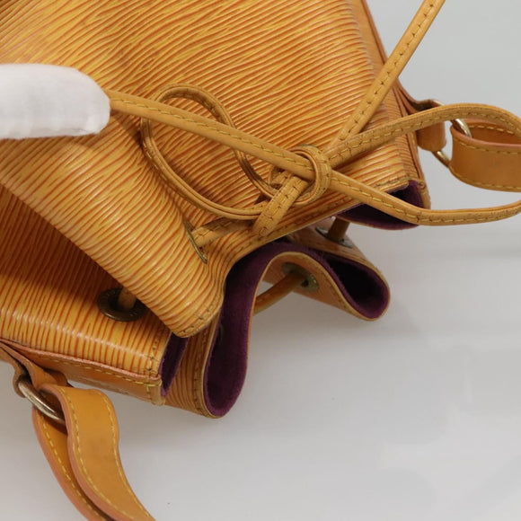LOUIS VUITTON Epi Petit Noe Shoulder Bag Yellow M44109 LV Auth 130203