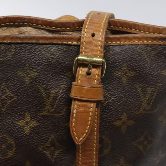 LOUIS VUITTON Monogram Bucket GM Shoulder Bag M42236 LV Auth 130211