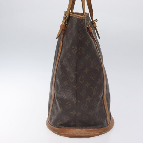 LOUIS VUITTON Monogram Bucket GM Shoulder Bag M42236 LV Auth 130211