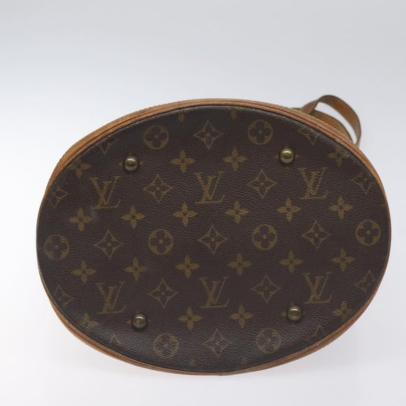 LOUIS VUITTON Monogram Bucket GM Shoulder Bag M42236 LV Auth 130211
