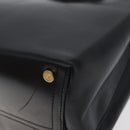 Salvatore Ferragamo Vala Shoulder Bag Leather Black Gold Auth 130219-9