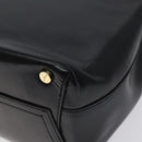 Salvatore Ferragamo Vala Shoulder Bag Leather Black Gold Auth 130219-15