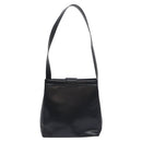 Salvatore Ferragamo Vala Shoulder Bag Leather Black Gold Auth 130219-2