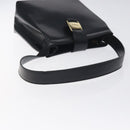 Salvatore Ferragamo Vala Shoulder Bag Leather Black Gold Auth 130219-7