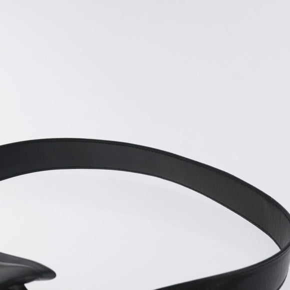 Salvatore Ferragamo Vala Shoulder Bag Leather Black Gold Auth 130219