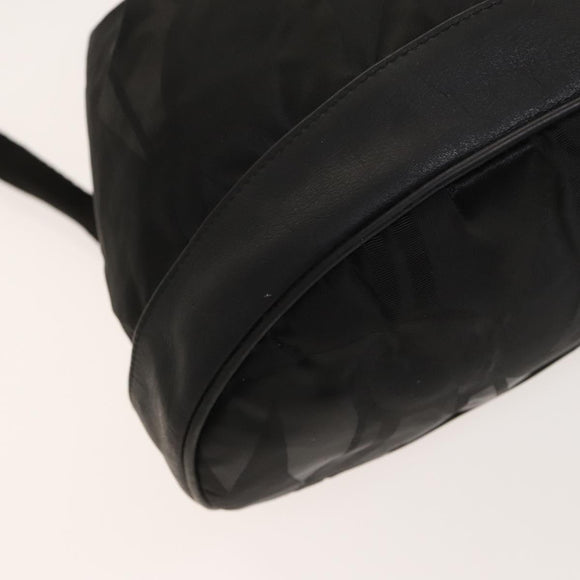 Salvatore Ferragamo Backpack Nylon Black Silver Auth 130220