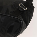 Salvatore Ferragamo Backpack Nylon Black Silver Auth 130220-18