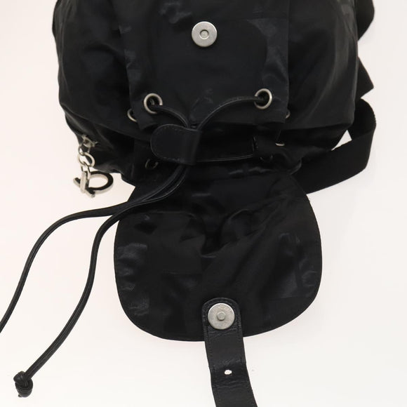 Salvatore Ferragamo Backpack Nylon Black Silver Auth 130220