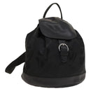 Salvatore Ferragamo Backpack Nylon Black Silver Auth 130220-1