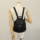 Salvatore Ferragamo Backpack Nylon Black Silver Auth 130220-24