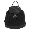 Salvatore Ferragamo Backpack Nylon Black Silver Auth 130220-13
