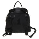 Salvatore Ferragamo Backpack Nylon Black Silver Auth 130220-2